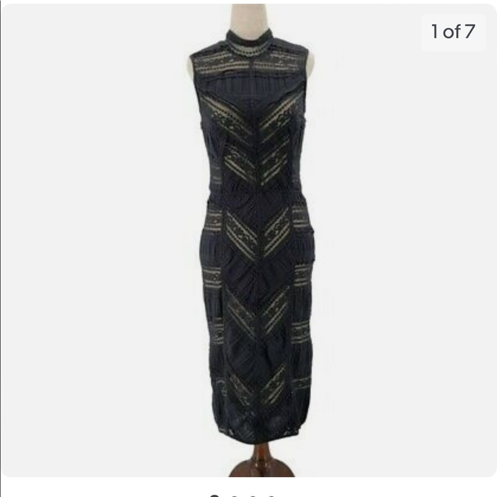 Black lace dress
